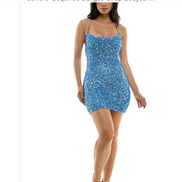 B Darlin Sequin Dress - Picture 1 of 4